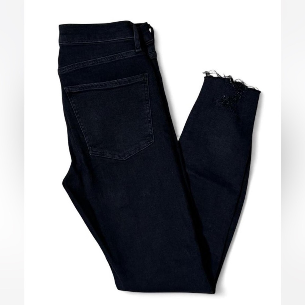 AGOLDE Sophie Crop High‎ Rise Black Denim Jeans Size 29 - Picture 5 of 7